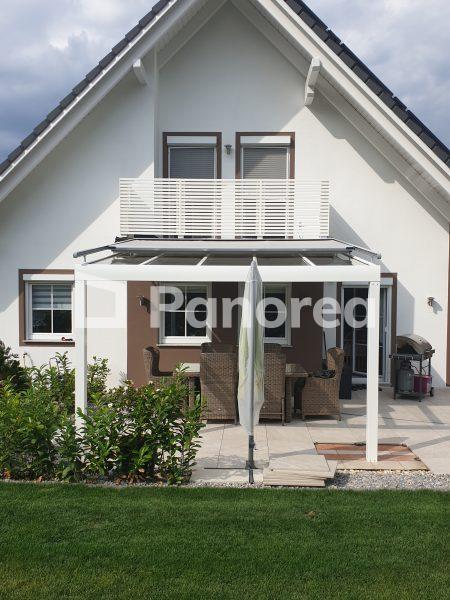 PANOGLASS Hliníková pergola vlastnej výroby so sklom