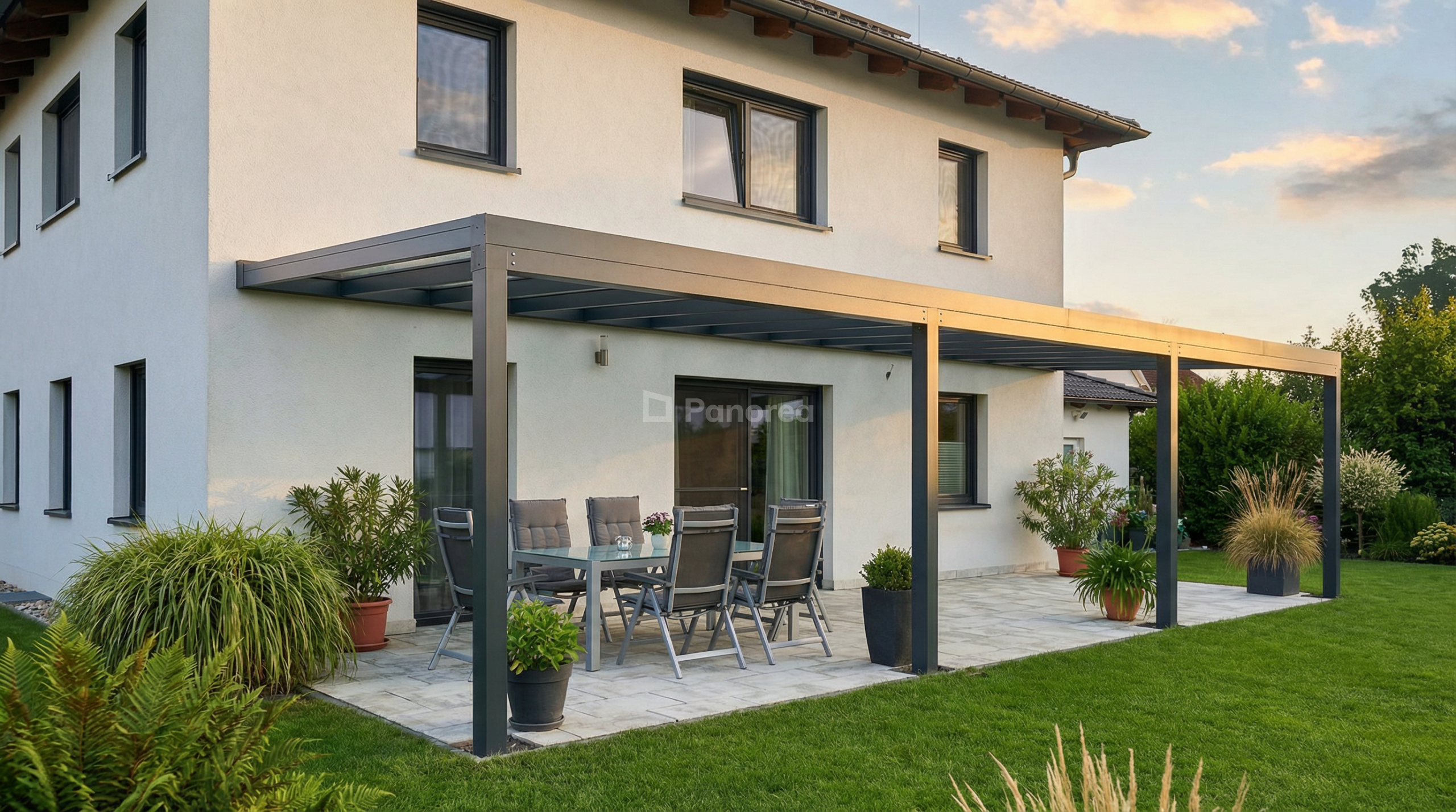 PANOGLASS | Hliníková pergola | Sklo – Obrázok 14