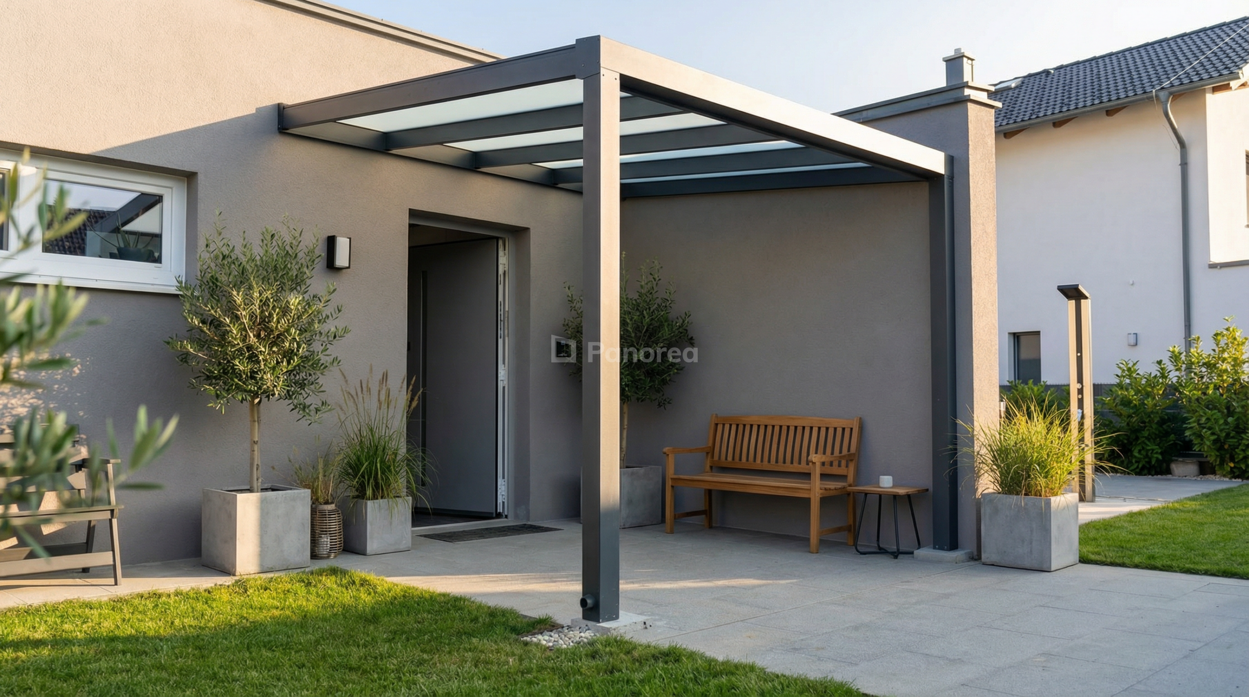 PANOGLASS | Hliníková pergola | Sklo – Obrázok 8
