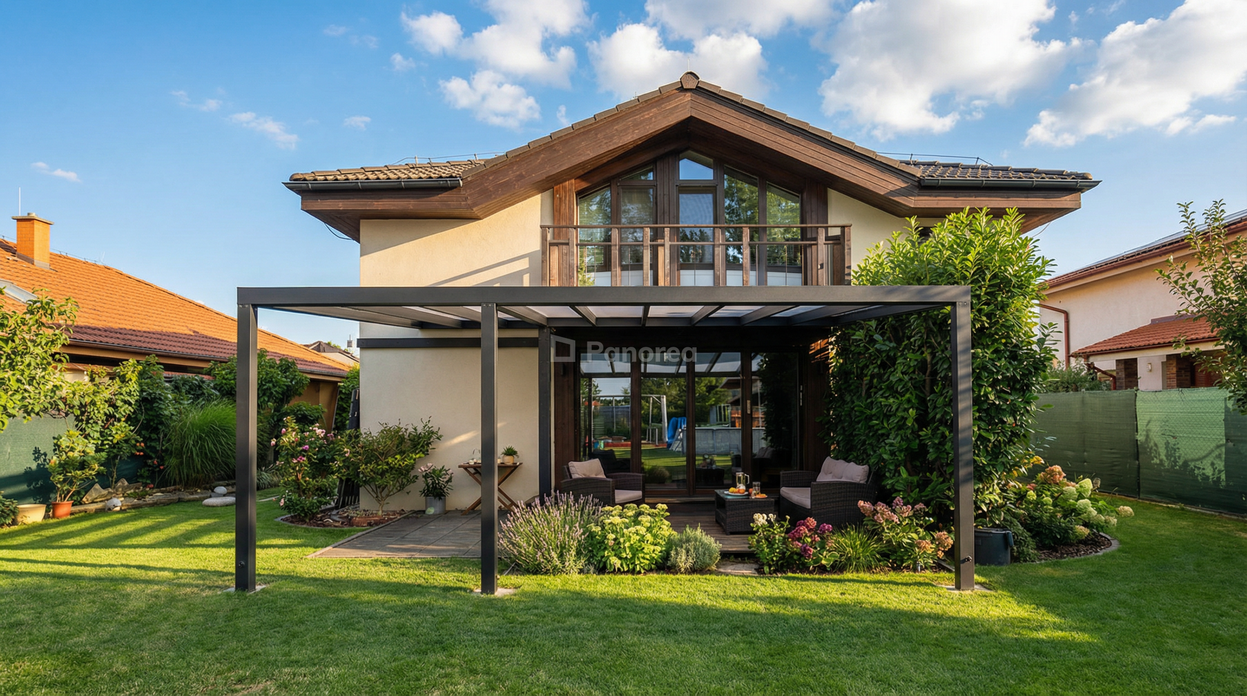 PANOGLASS | Hliníková pergola | Sklo – Obrázok 16
