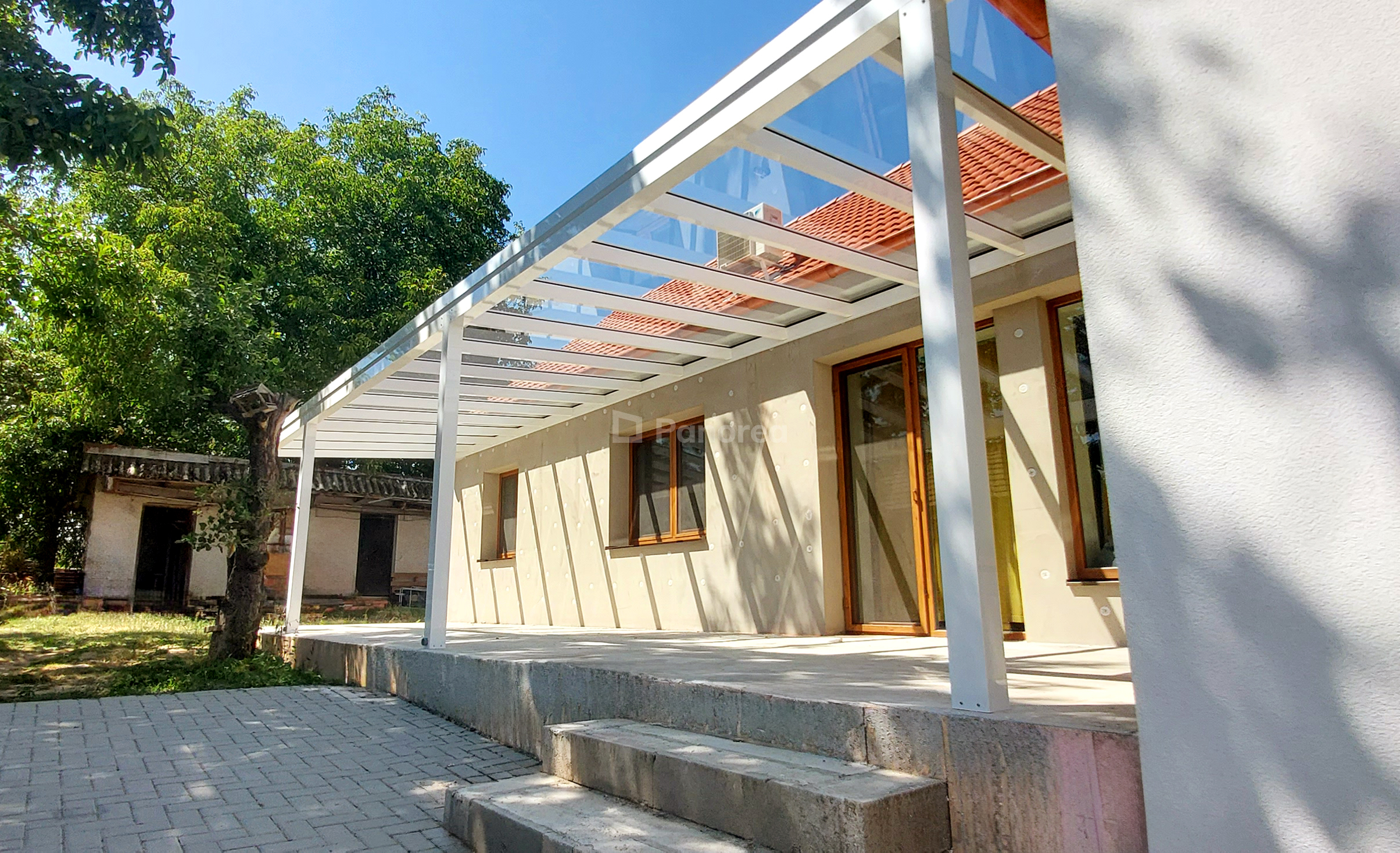 PANOGLASS | Hliníková pergola | Sklo – Obrázok 15